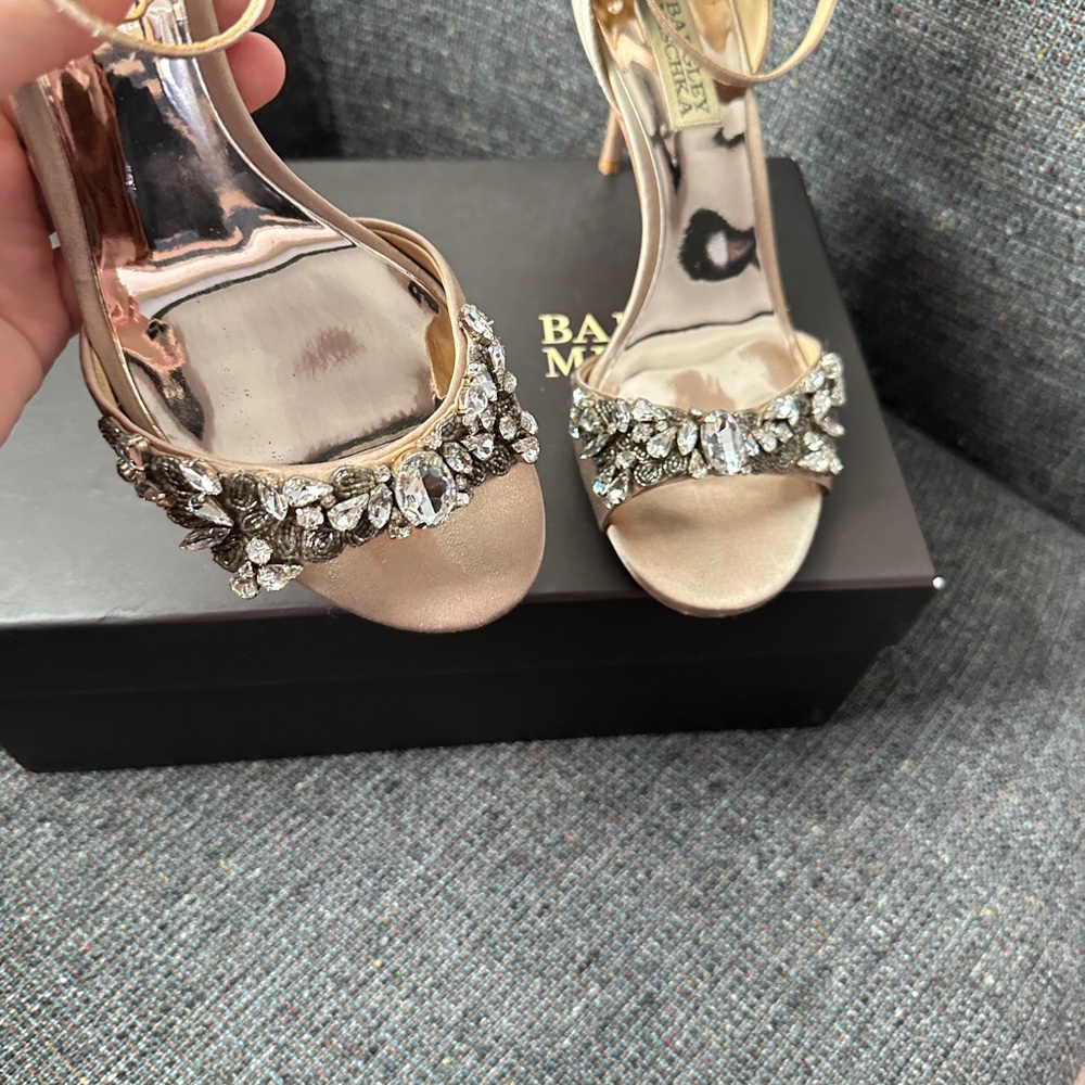 Badgley Mischka Crystal Shoes - Picture 7 of 10